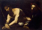 Christ and Caiaphas CARACCIOLO, Giovanni Battista